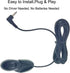 3.5mm Car Microphone with 9.85 Feet Assembly Cable for Bluetooth Enabled Stereo, Radio, GPS and DVD