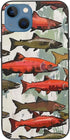 EMPYRI 13 6.1 Inch Salmon Printed Case for iPhone Cases Shockproof Phone Case Cover Not Yellowing Anti-Fingerprint