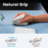 Perixx PERIMICE-513W Wired USB Mouse - Vertical Right-Handed Design - 6 Buttons, 1000/1600 DPI - White