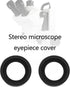 4Pcs 2 Pair 32-36mm Eyepiece Cover Eyepiece Binocular Eye Cups Guard Cups Stereo Microscope Accessory for Stereo Microscope, Soft Rubber, Flat Angle