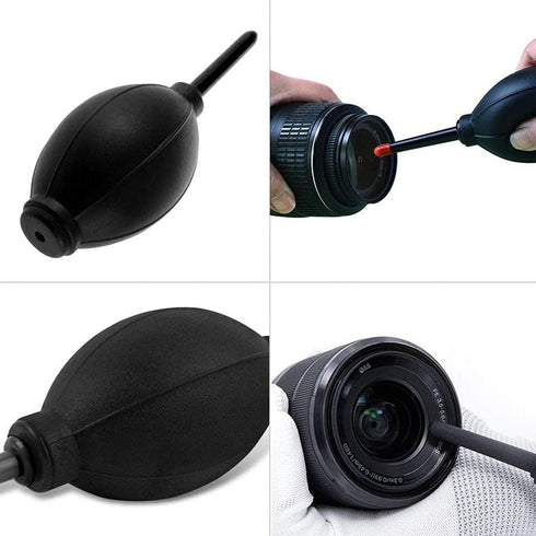 Professional Camera Cleaning Kit with Air Blower, Cleaning Swabs, Pen, and Cloth for Most Cameras, Mobile Phones,