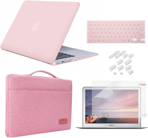 iCasso Compatible with MacBook 12 Inch Case Bundle 5 in 1, Ultra Slim
