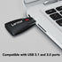 Lexar 2-in-1 3.1 (LRW450UBNA) Multi-Card USB Reader, Works with SD and microSD Cards
