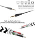 Earbuds Set with Case for Kids, Wired Over-Ear 3.5mm Headphones for Phone and PC, Comfortable Earphones with Hook