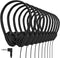 Maeline Kids Headphones 20 Pack for School, Adjustable On Ear Stereo Headset with Faux Leather Cushions, Black