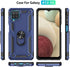 Samsung Galaxy A12 Phone Case (Blue) - Military Grade 16ft Drop Tested with HD Screen Protector & Ring Shockproof Case