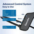 Bluetooth Phone Headset Wireless with Noise Cancelling Microphone, Open Ear Air Conduction Headphones with Mic for