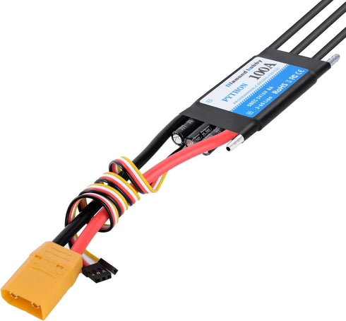 100A 2-6S 5V/6V 8A XT90 4.0mm DH Waterproof Brushless ESC Electronic Speed Controller with BEC and Banana Head