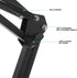 Cabilock 1/4 Inch Metal Webcam Clamp Stand with Adjustable Scissor Arm, Desktop Camera Holder with Screw, Black
