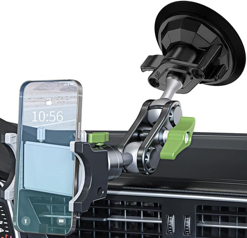 Tmengdao Suction Cup Phone Mount, Ultra-Stable Phone Holder for Vlog Shooting, 360 Rotation