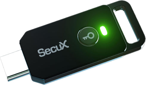 SecuX PUFido USB-C Security Key with PUF Technology, FIDO2/U2F Certified, Hardware-Rooted Unclonable Security