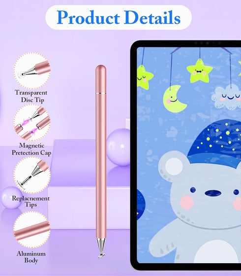 Kenkor 2PCS 2/iPhone/iPad/Samsung/Galaxy/Huawei/Microsoft Stylus Pen for Touchscreen, iPad Pencil High Sensitivity