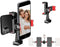 Manbily Phone Tripod Mount Adapter, 360 Rotatable Dual Cell Phone Holder Clip, Adjustable
