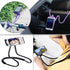 Universal Neck Phone Holder - Lazy Hanging Phone Stand, DIY Free Rotating Mobile Phone Mount (Black)