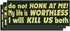 (3PCS) Do Not Honk at Me My Life is Worthless Sticker, Funny Bumper Die-Cut Waterproof Vinyl for Water Bottle, Laptop