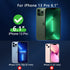 DOB SECHS Metal Kickstand Clear Case for iPhone 13 Pro, Aluminum Alloy Button, Anti-Yellowing Design