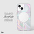 Case-Mate Soap Bubble iPhone 15 Case, 12ft Drop Protection, Compatible with MagSafe, Iridescent Swirl Effect