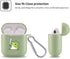 MAYCARI Cute Frog Case for AirPods 2&1 with Keychain, Green Animals Design Protective Soft TPU Cover