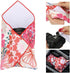 Protective Camera Lens Wrap, Magic Self-Adhesive Cloth Protective Wrapper, Washable Cleaning & Storage Cloth for DSLR/Camera Lens/Phones/Tablets/Accessories (Floral, 45cmx45cm)