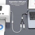 USB C to Dual USB Female Adapter, Type C to Dual USB Splitter for MacBook Pro, Google Pixel, Galaxy S9