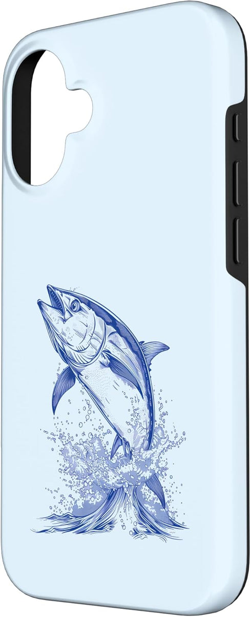 Sea Ocean Animal Art 16 Bluefin Tuna Ocean Sea Tuna Motif Artwork Sea Ocean Animal Case for iPhone