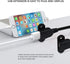QiCheng&LYS USB 2.0 Male to Dual Female Charging Extension Cable, Furniture nightstand Sofa Electric Vehicle on-Board Charging Port, Panel Mount Cable with Screw Hole 5ft (2 pcs and Adapter)