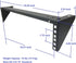 Jingchengmei 2U 19 Inches Lightweight Folding Steel Wall Mountable Vertical Rack and Server Rack
