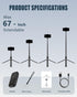 SonixForce 67 360 Automatic Phone Tripod, Auto-Deploy Selfie Stick Tripod with Remote - Rotatable Extendable - Portable