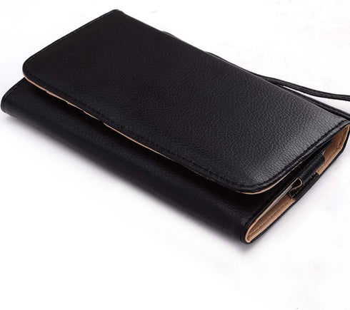 Kroo Clutch Wallet for Smartphones, Black, Fits up to 6-Inch