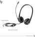 HP 3.5mm Stereo Wired Business Headset, Customer Service Headset with Microphone for Laptop/Desktop/PC/MAC
