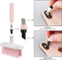 Soft Brush Keyboard Cleaner, 7 in 1 Computer Cleaning Tool Kit for Bluetooth Headset, Laptop, Camera Lens (Pink)
