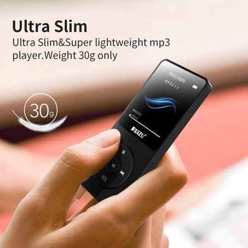 RUIZU 64GB MP3 Player with Bluetooth 5.3, Portable Music Player for Kids Sports Running, FM Radio, 80H Playback