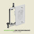 TOPGREENER Recessed Low Voltage Cable Wall Plate, 1-Gang 4.50" x 2.75", White, 2 Pack