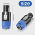 8 Pack NL4FC Speaker to 1/4 Adapter, Speaker Male to 1/4 inch TS Female Converter, 1/4 inch Female to NL4FC Male Connectors