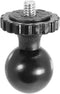 iBOLT 25mm / 1 inch Ball to ¼ 20 Camera Screw Mount Adapter - Fits All Industry Standard 1 inch / 25 mm mounts