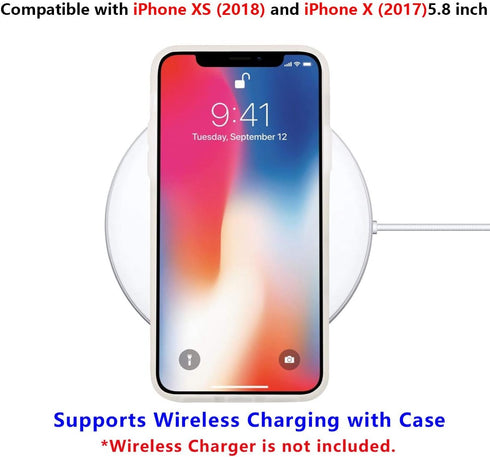 JAHOLAN Compatible iPhone X Case - Stylish Shiny Rose Gold Marble Design Clear Bumper Soft Rubber Cover