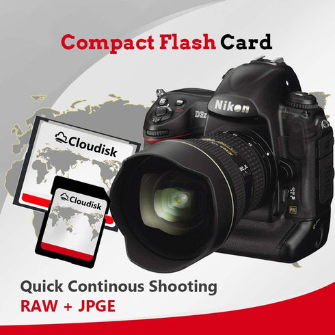 Cloudisk Pack 2 2GB 2.0 (2 of Compact Flash Card CF Performance for Vintage Digital Camera and Industry Equipment GB)