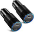 Bangfun 40W USB C Car Charger, 2 Pack Dual 12V USB C Port Car Charger Cigarette Lighter Adapter PD 3.0 Fast Charge Type