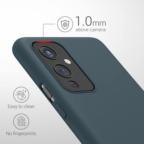 kwmobile Case for OnePlus 9 (EU/NA Version) - TPU Silicone Phone Cover with Soft Finish, Dark Slate