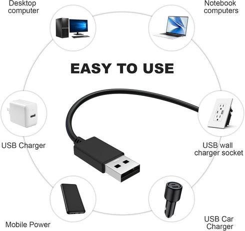 Sqrmekoko Replacement Data Sync Charging Power Supply Cable Cord - Compatible with Wacom Intuos and Bamboo Models