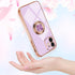 Omorro Rose Gold iPhone 11 Case for Women with Kickstand Ring Holder, 360 TPU Rotation Rings, Slim Luxury Case (Purple)