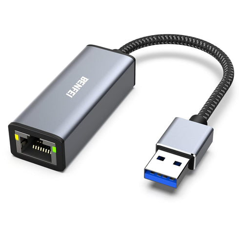 BENFEI USB 3.0 to Gigabit Ethernet Adapter, Compatible for MacBook, Surface Pro, PC with Windows 11/10/8/7, XP, Vista,