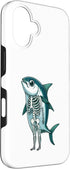 Tuna X-ray Tech Ct Scaning Pun Rad Tech 16 X-ray Tuna Body Anatomy Radiography Skeleton Case for iPhone