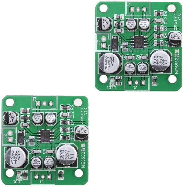 Ximimark 2Pcs NE5532 PCB Sound Magnifier Board, Preamplifier Audio Amplifier Module