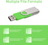 USB Flash Drive 8GB, 10 Pack Thumb Drives USB 2.0 Bulk Swivel Jump Drive with LED Indicator for Data Storage