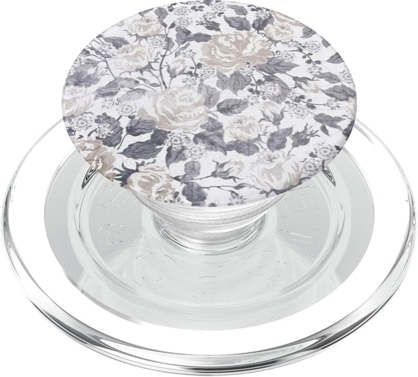 CJ Grips Vintage Flower Pattern PopSocket PopGrip for MagSafe