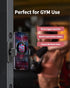 APPS2Car Gym Magnetic Phone Holder, 360 Adjustable, Compatible with 4.7-6.5" Smartphones, Alloy Base, Black