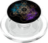 Geometric Sacred Geometry Metatron Cube Space Galaxy PopSockets PopGrip, Swappable Grip for Phones & Tablets