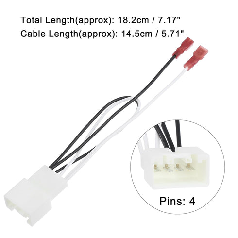 uxcell 4pcs Car Speaker Connector Harness Adapter for Ford Edge, Escape, Explorer 2010-2024