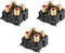 uxcell 3pcs Concentric Outlet 4 RCA Female Jack 8-Pin Connector Socket Panel Mount